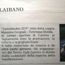 Il Ponte, settembre 2019, Camino Tennis Club, Caminbledon