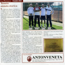 La Fornace, dicembre 2013, Camino Tennis Club, 